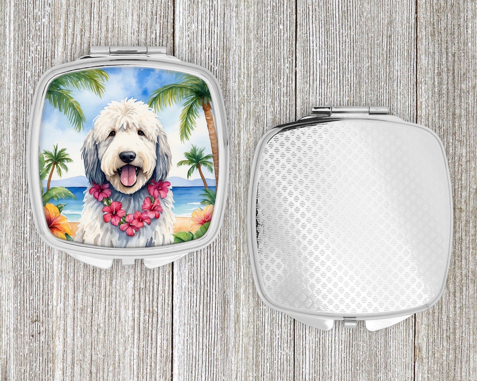 Komondor Luau Compact Mirror