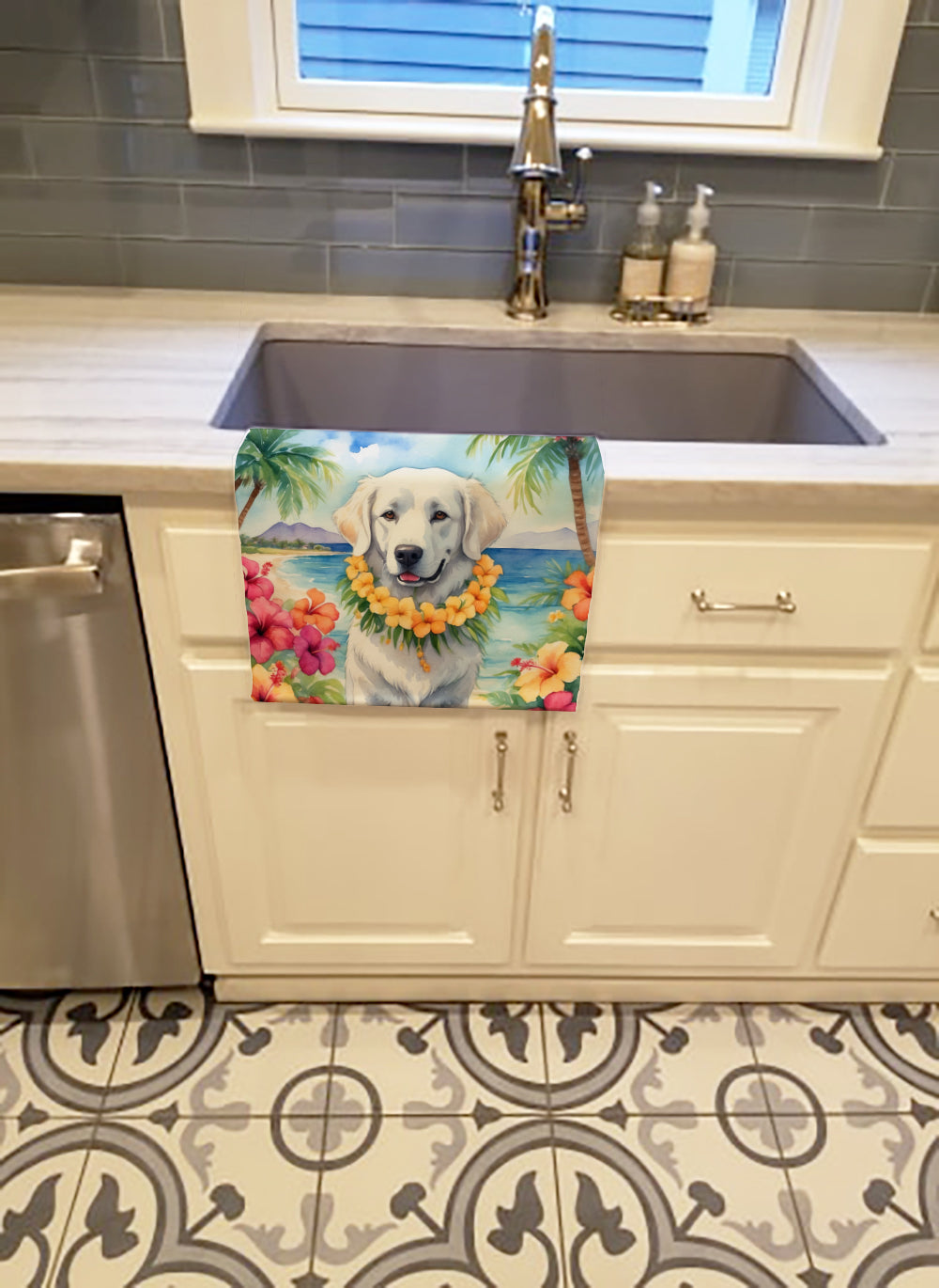 Buy this Kuvasz Luau Kitchen Towel