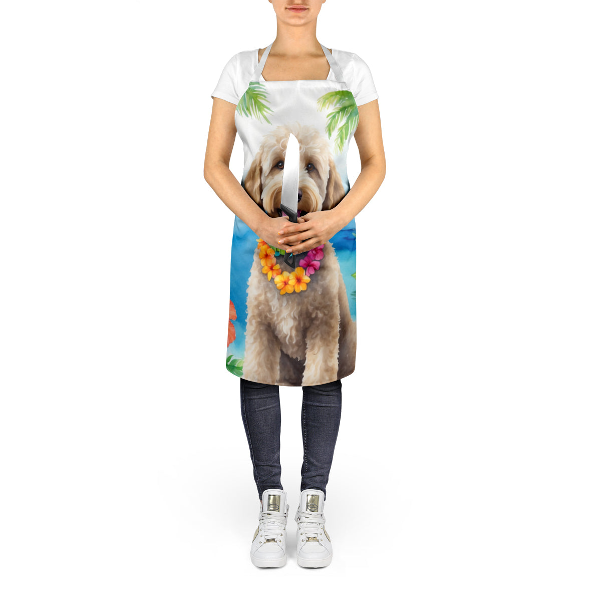 Labradoodle Luau Apron