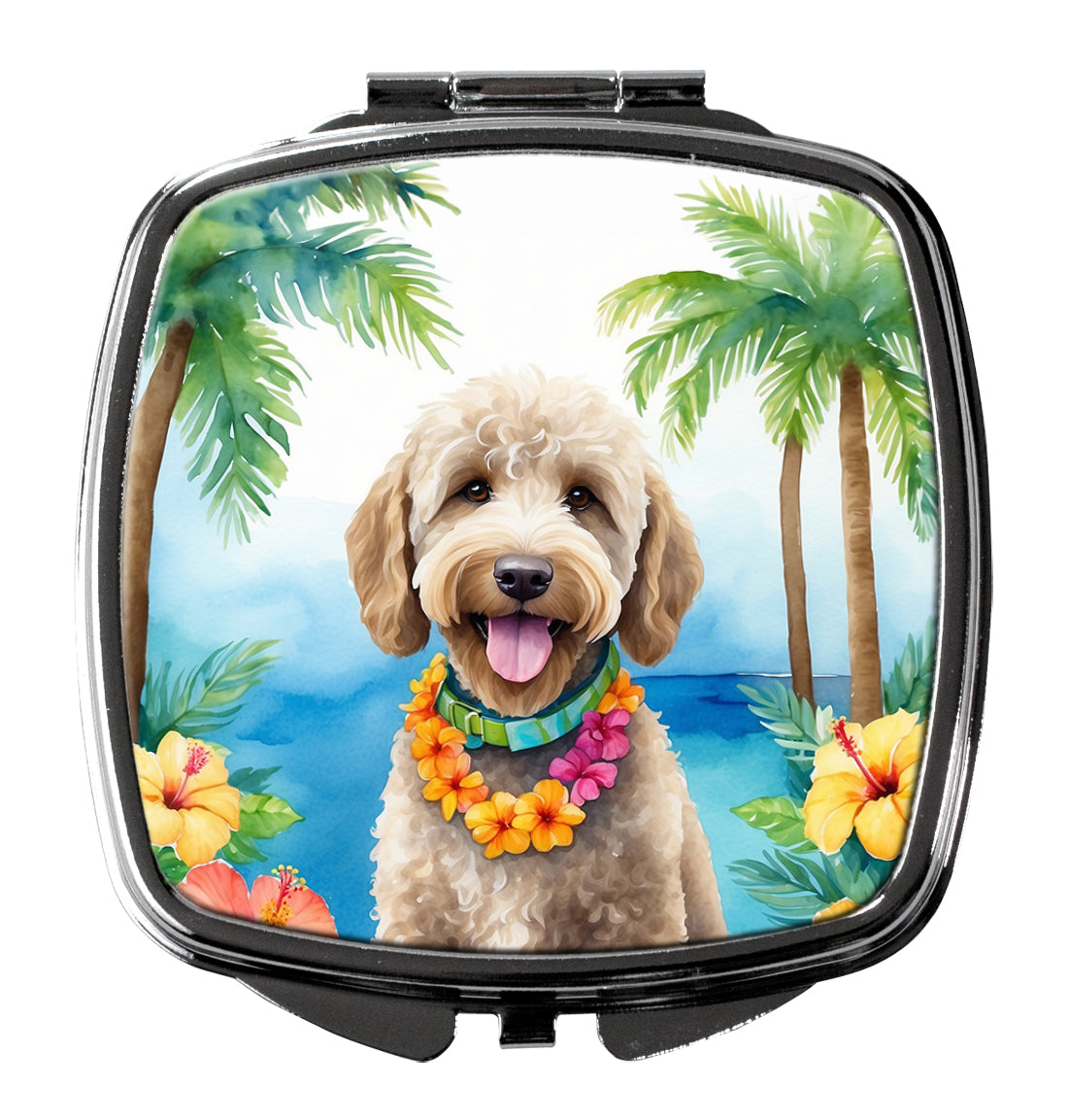 Buy this Labradoodle Luau Compact Mirror