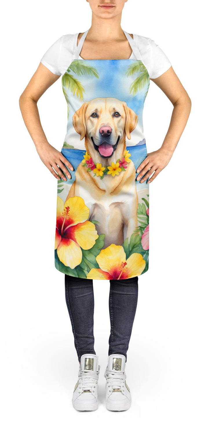 Yellow Labrador Retriever Luau Apron