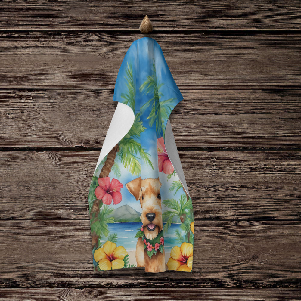 Lakeland Terrier Luau Kitchen Towel