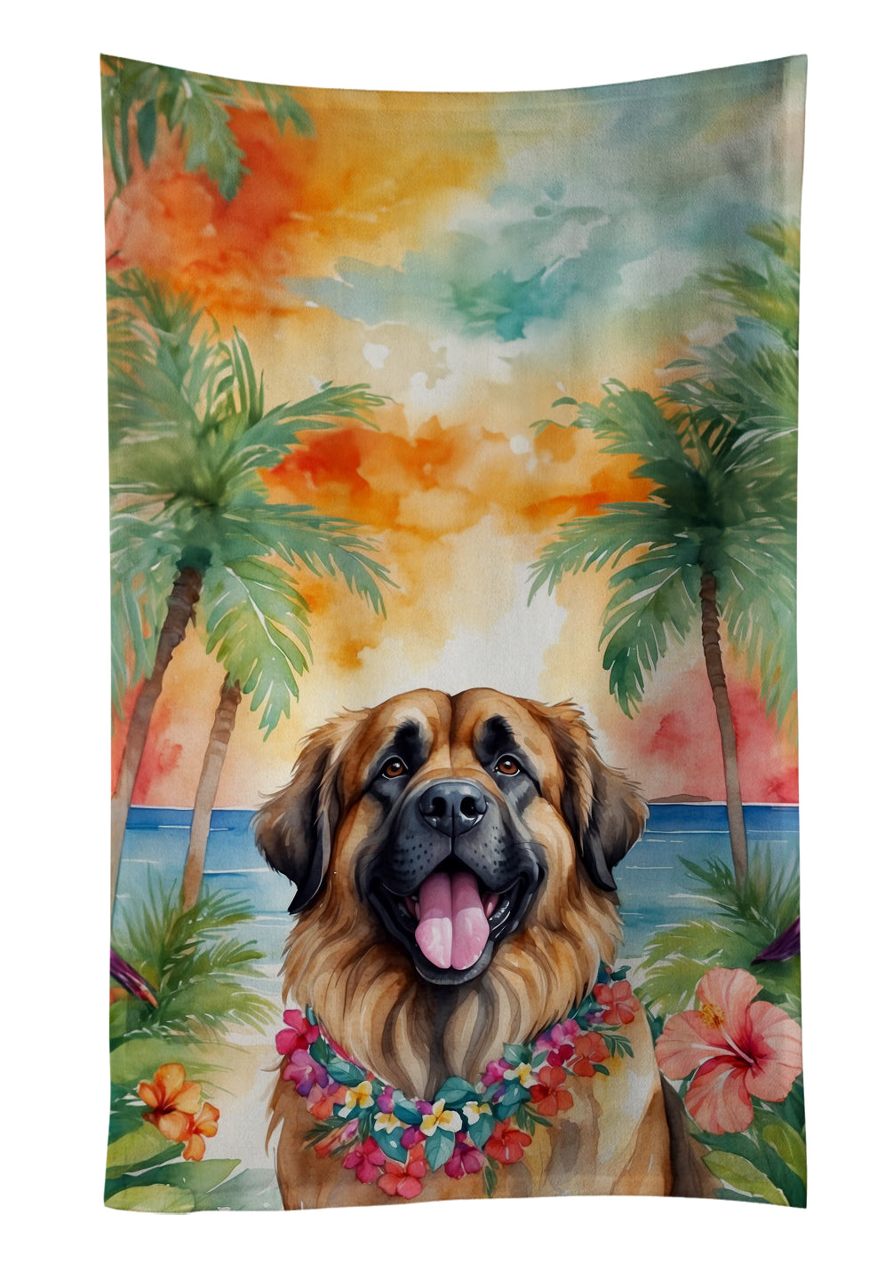 Buy this Leonberger Luau Kitchen Towel