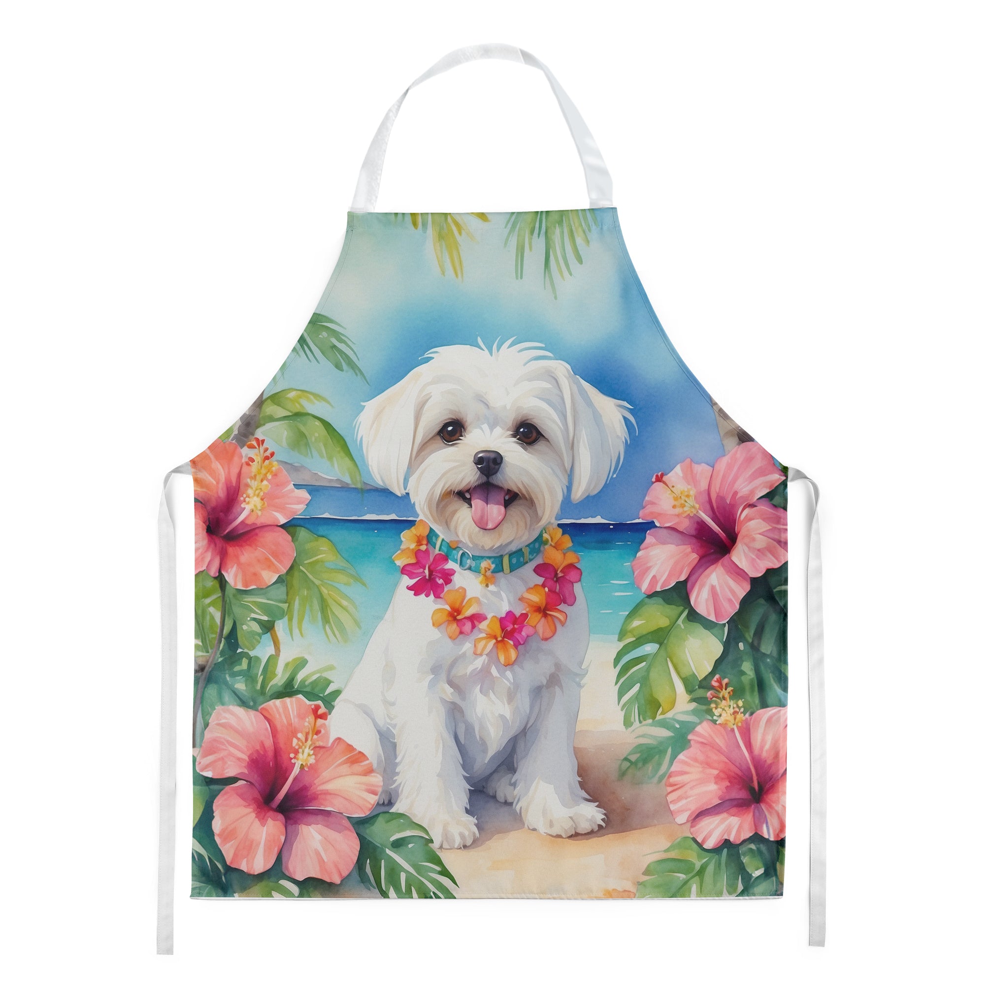 Buy this Maltese Luau Apron