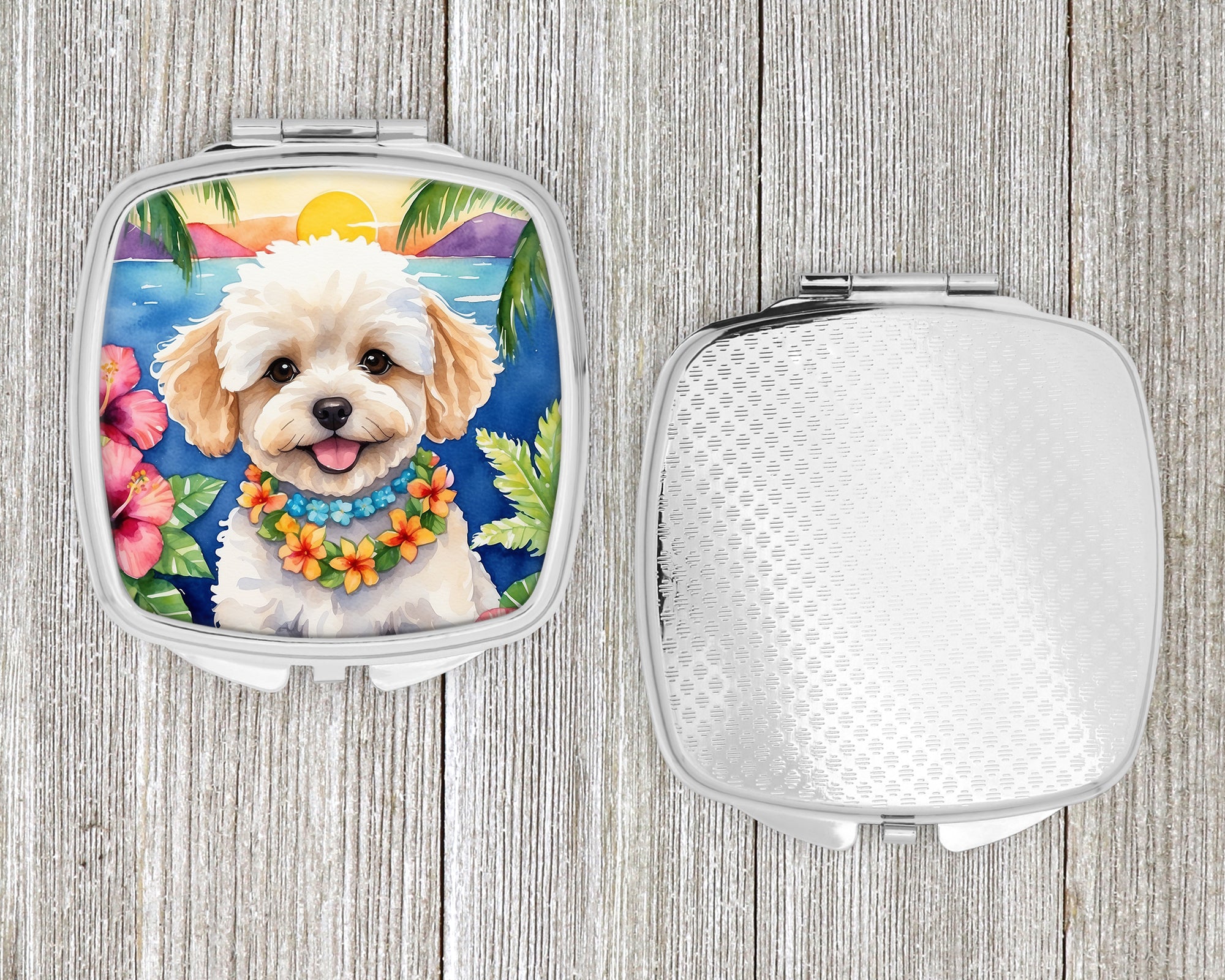 Maltipoo Luau Compact Mirror