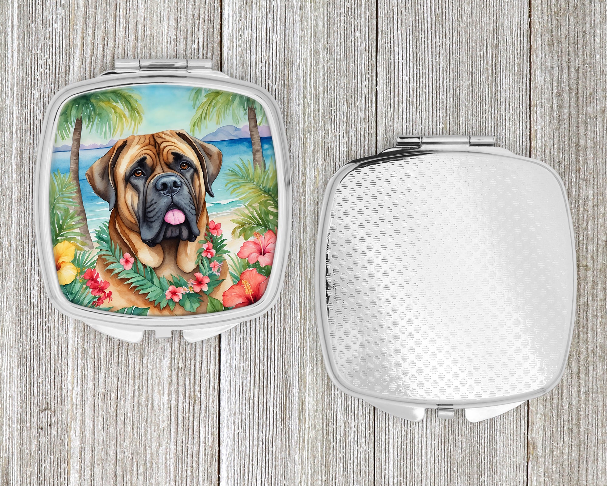 Mastiff Luau Compact Mirror