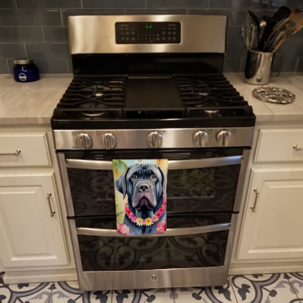 Neapolitan Mastiff Luau Kitchen Towel