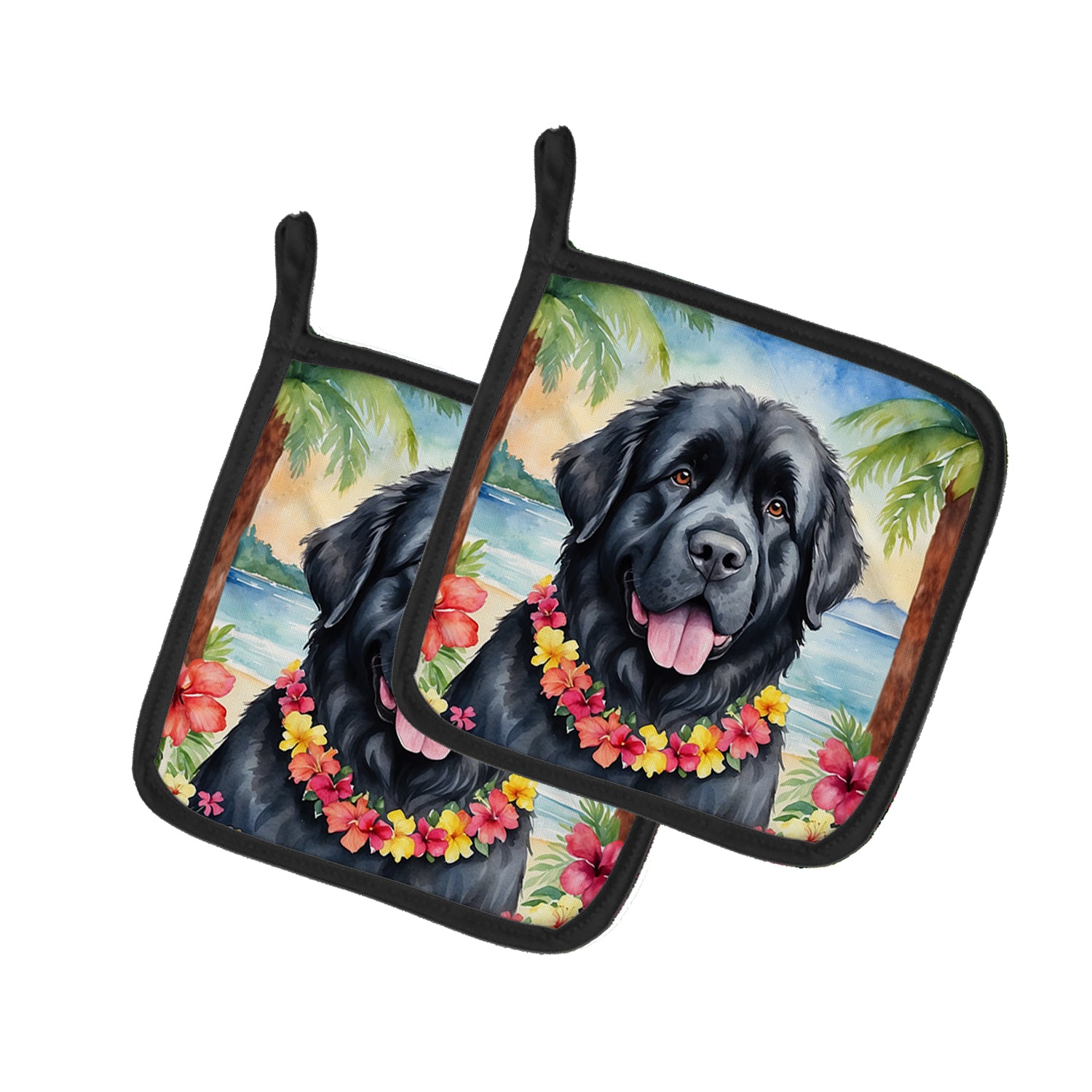 Buy this Newfoundland Luau Pair of Pot Holders