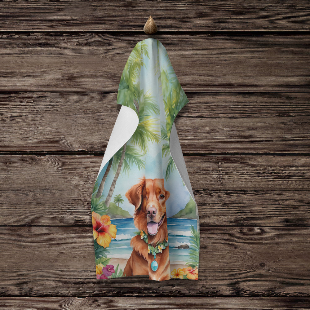 Nova Scotia Duck Tolling Retriever Luau Kitchen Towel