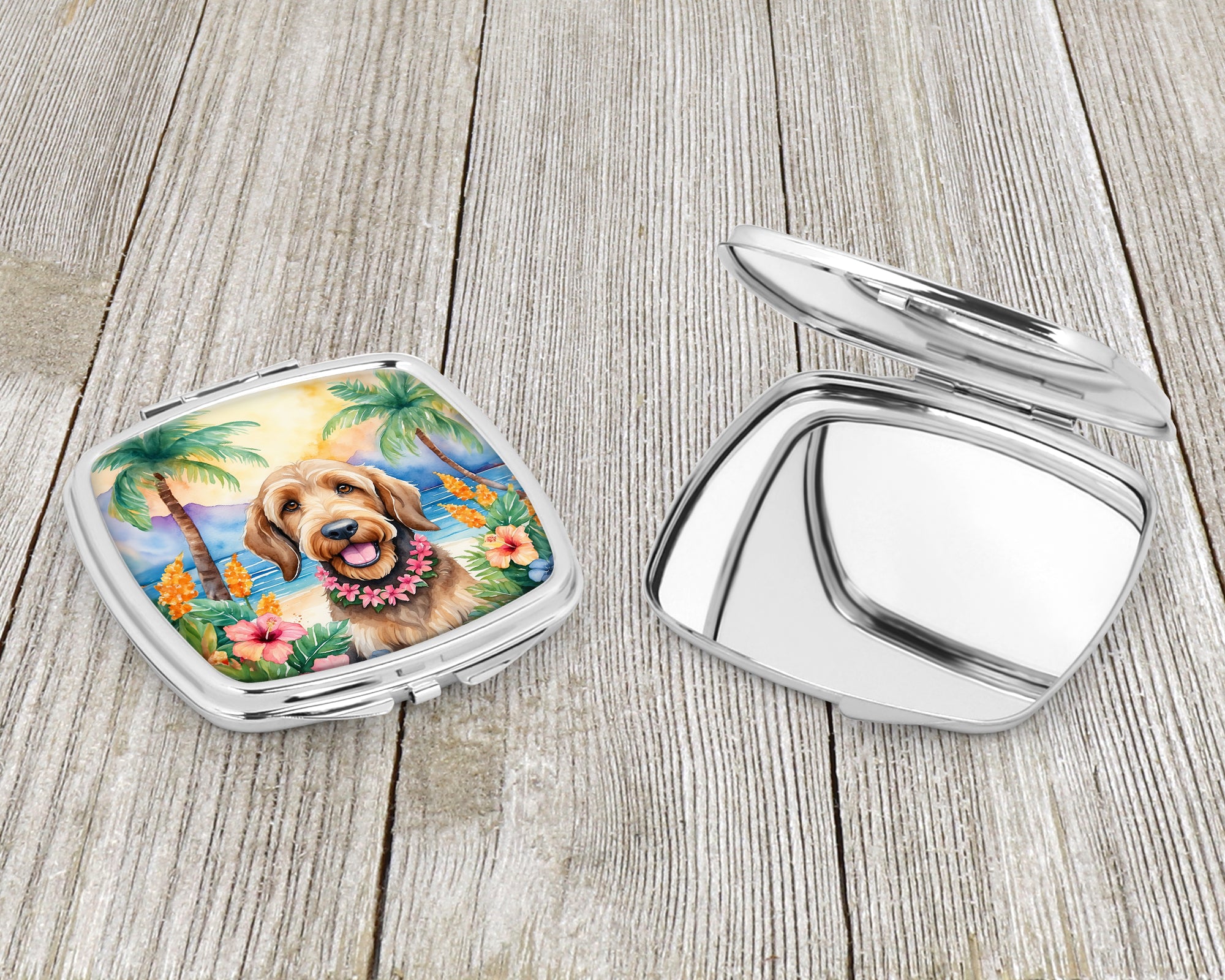 Otterhound Luau Compact Mirror