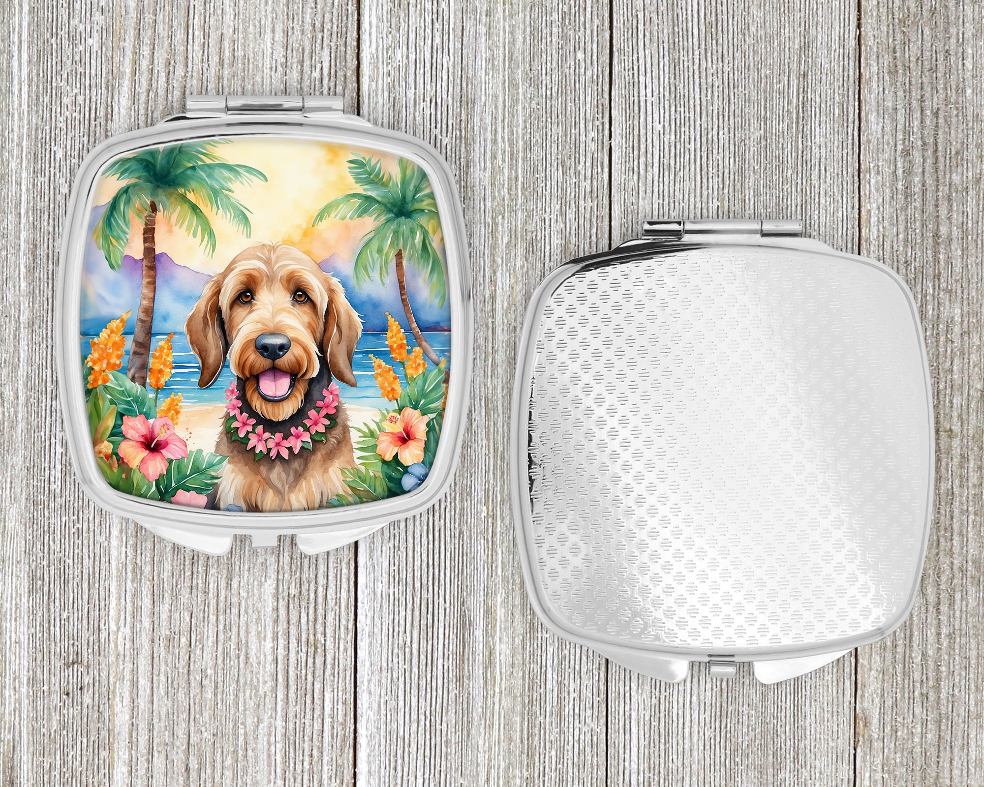 Otterhound Luau Compact Mirror