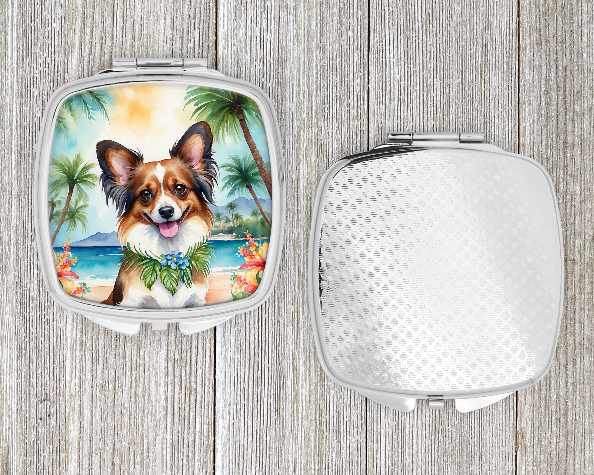 Papillon Luau Compact Mirror