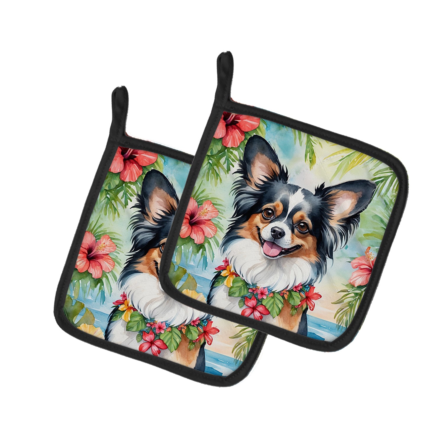 Buy this Papillon Luau Pair of Pot Holders