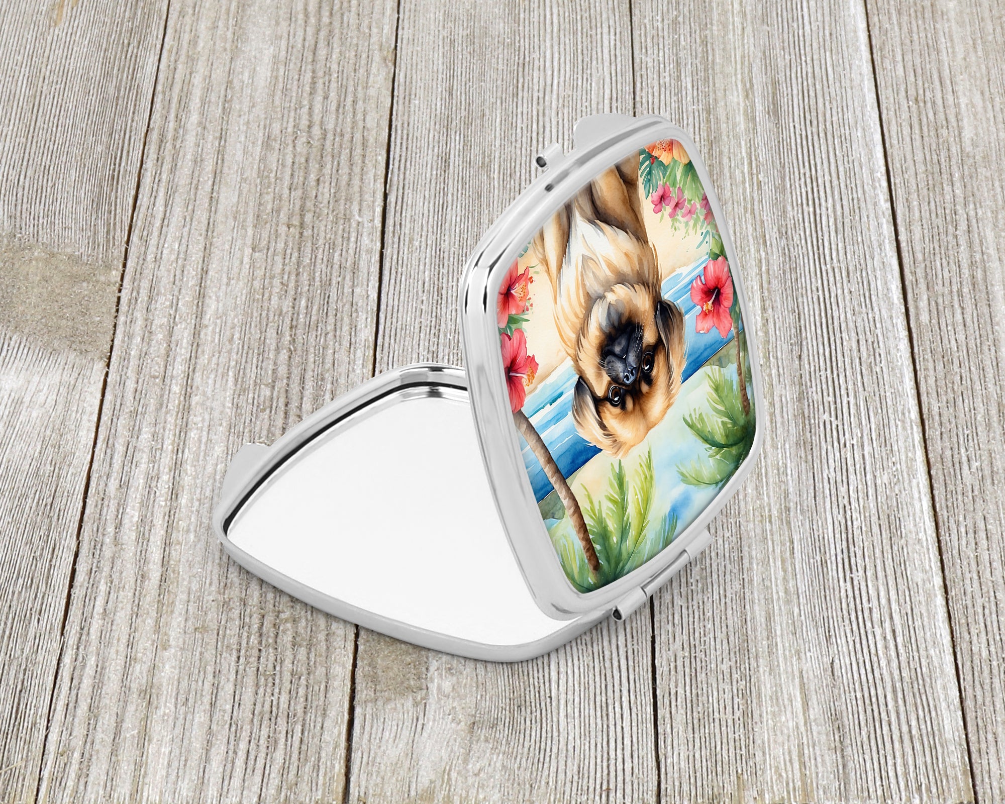 Buy this Pekingese Luau Compact Mirror