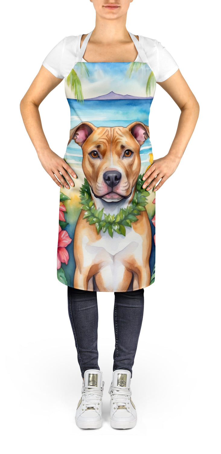 Pit Bull Terrier Luau Apron