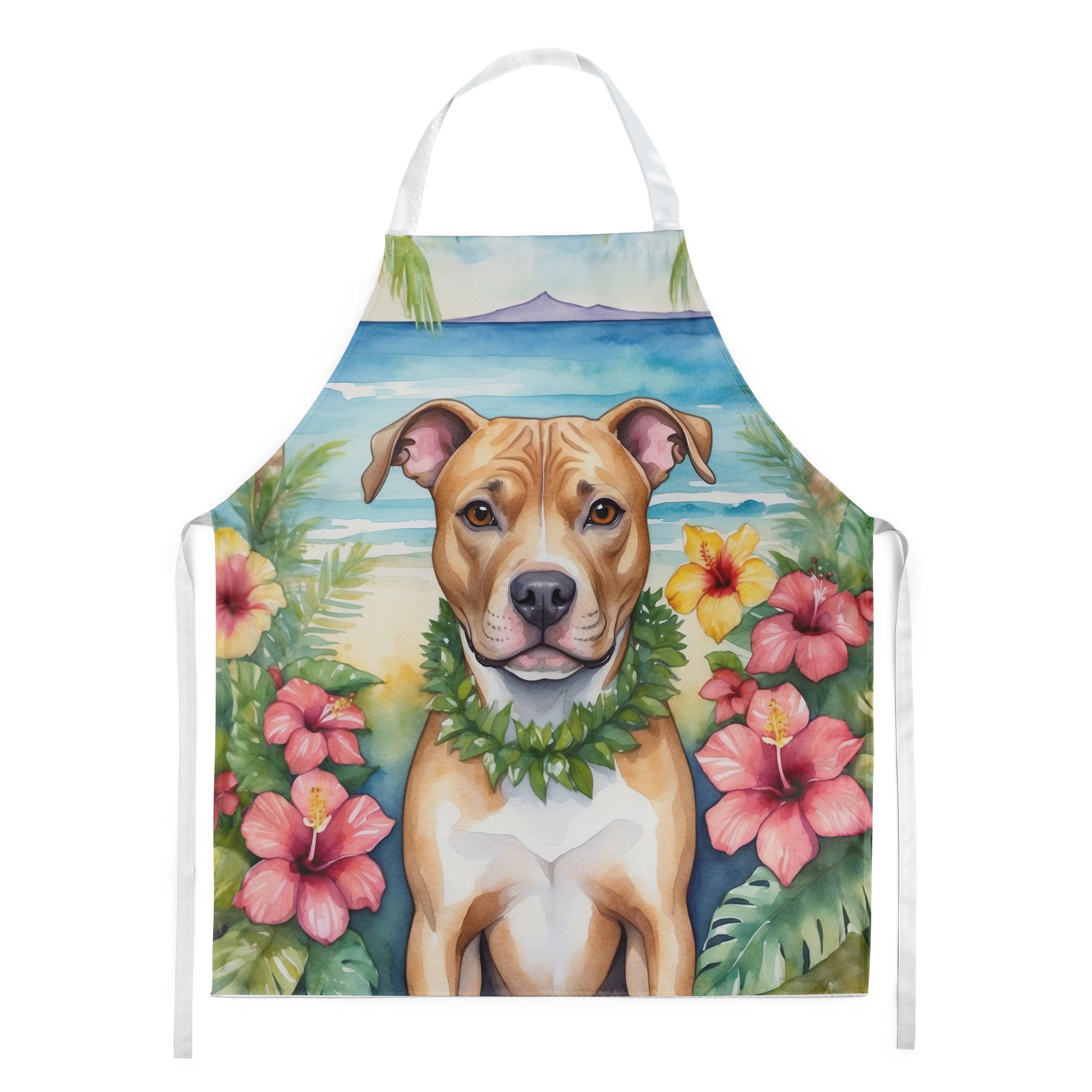 Buy this Pit Bull Terrier Luau Apron