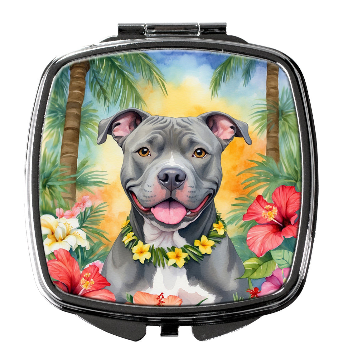 Buy this Pit Bull Terrier Luau Compact Mirror