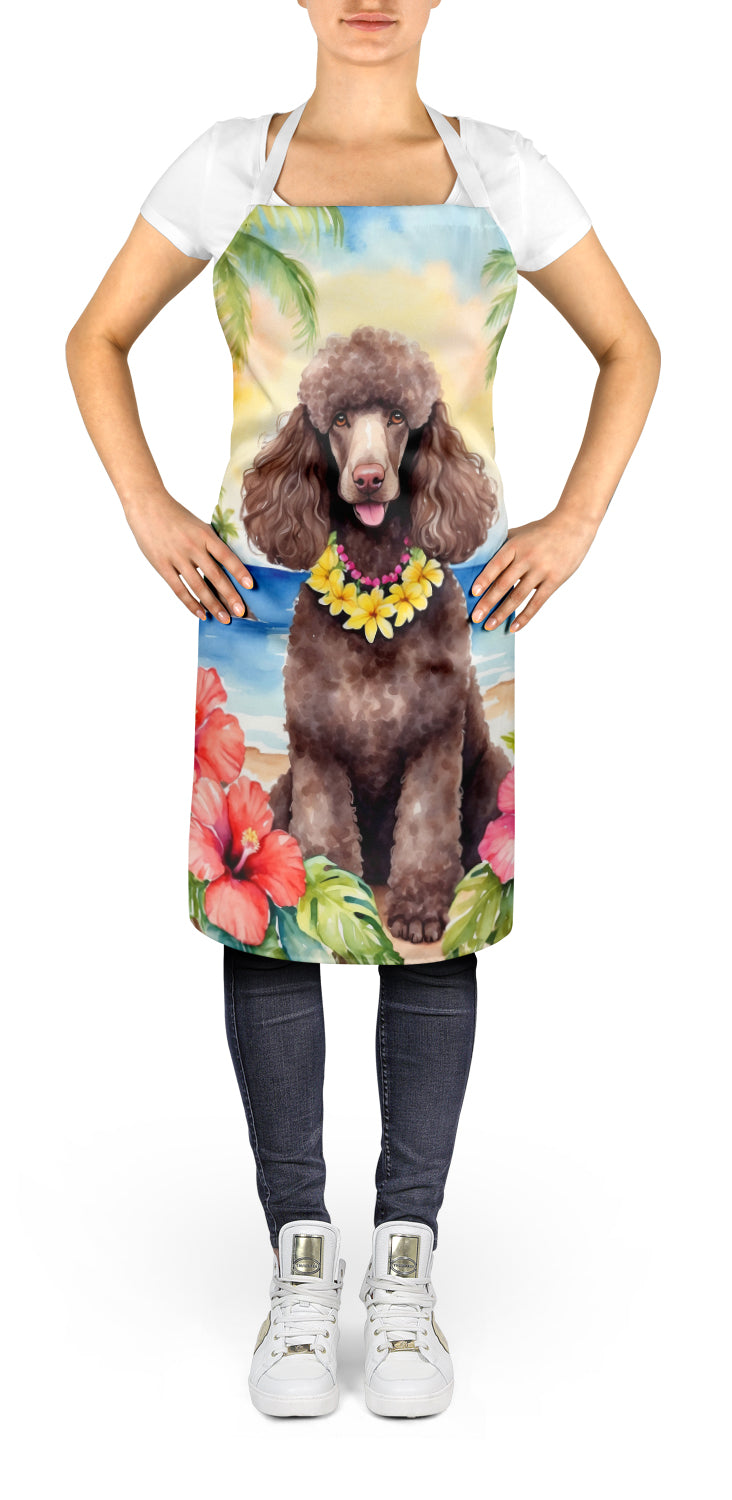 Buy this Chocolate Poodle Luau Apron