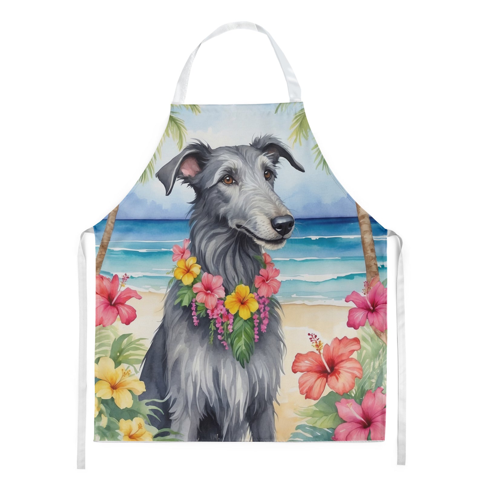 Buy this Scottish Deerhound Luau Apron