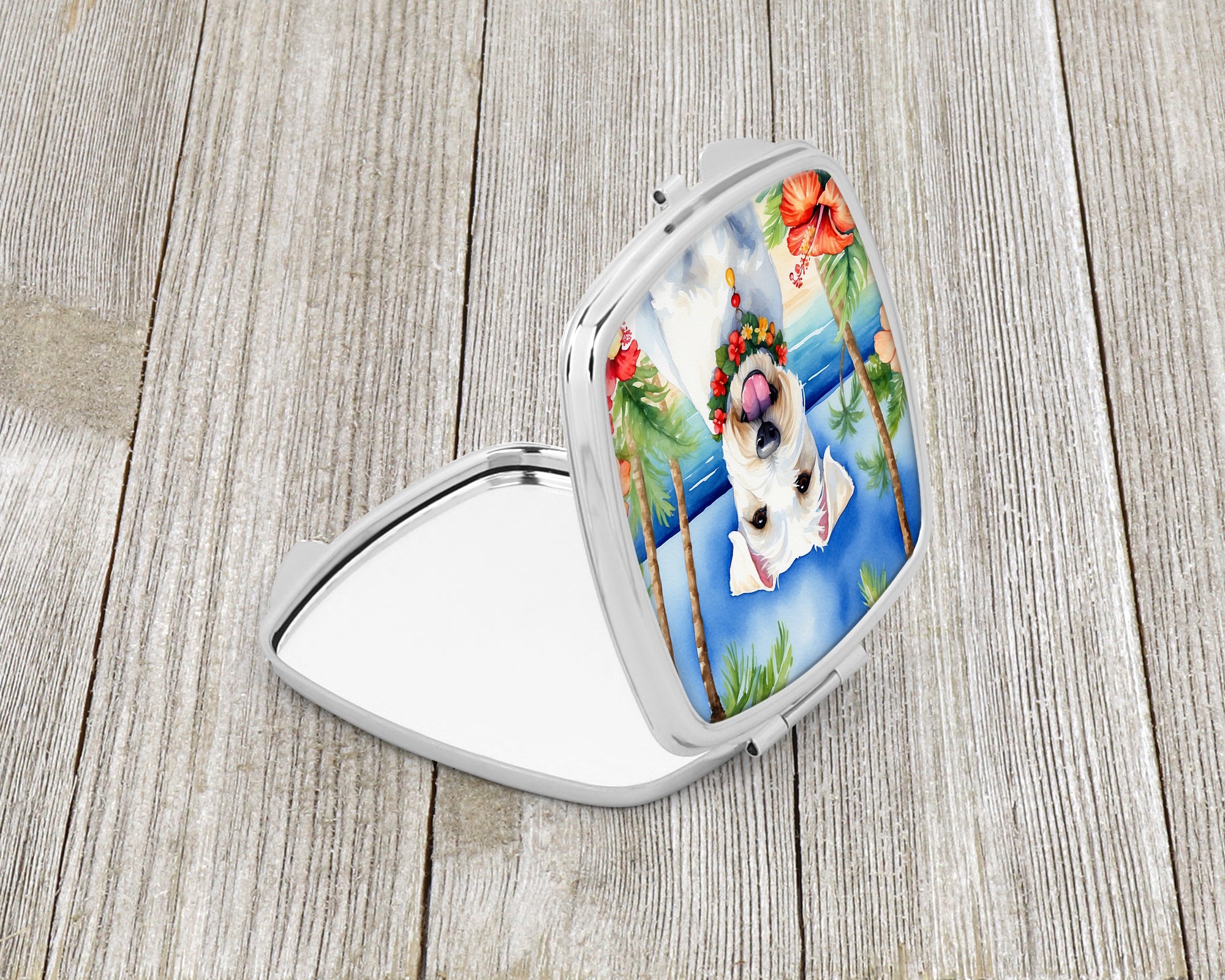 Buy this Sealyham Terrier Luau Compact Mirror