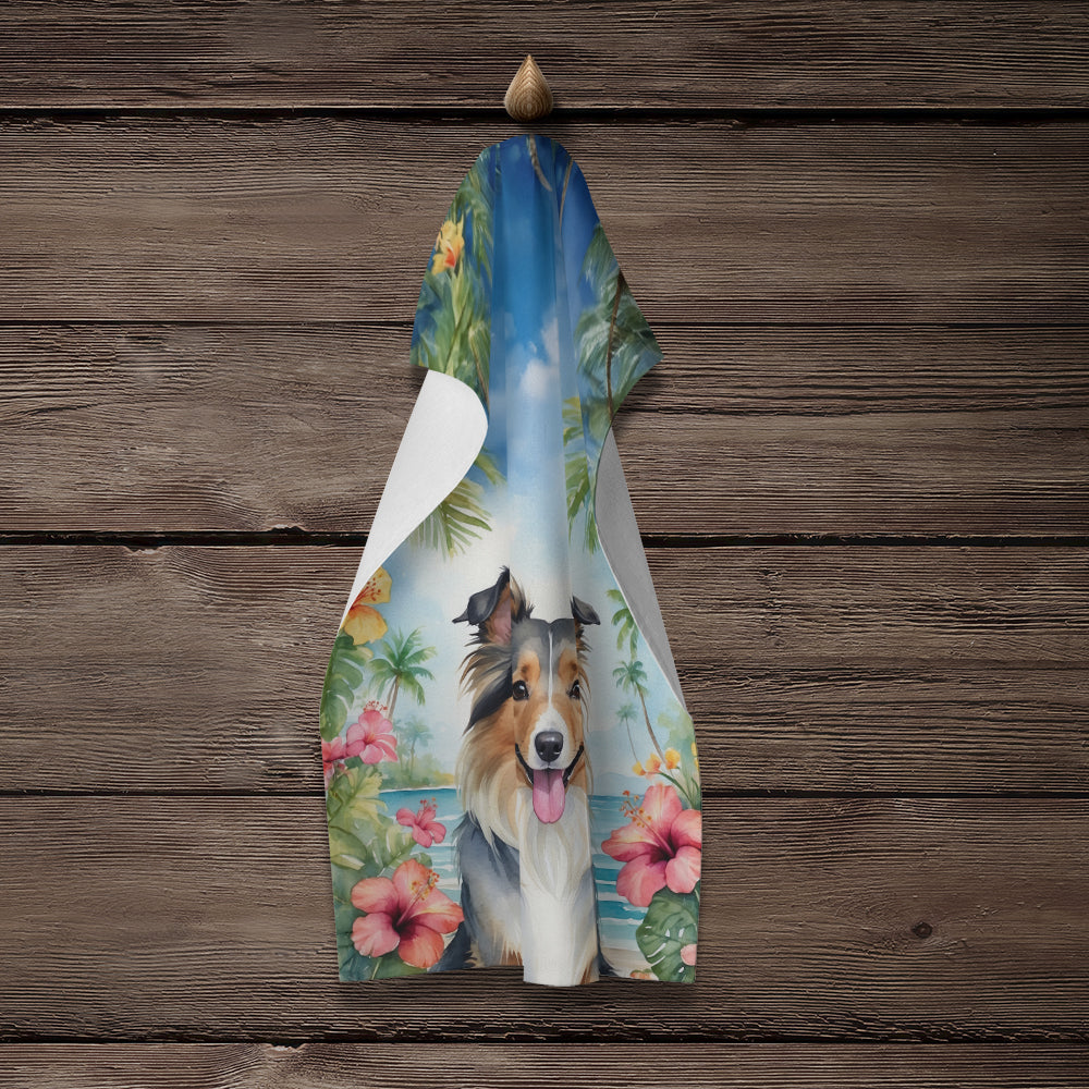 Sheltie Luau Kitchen Towel