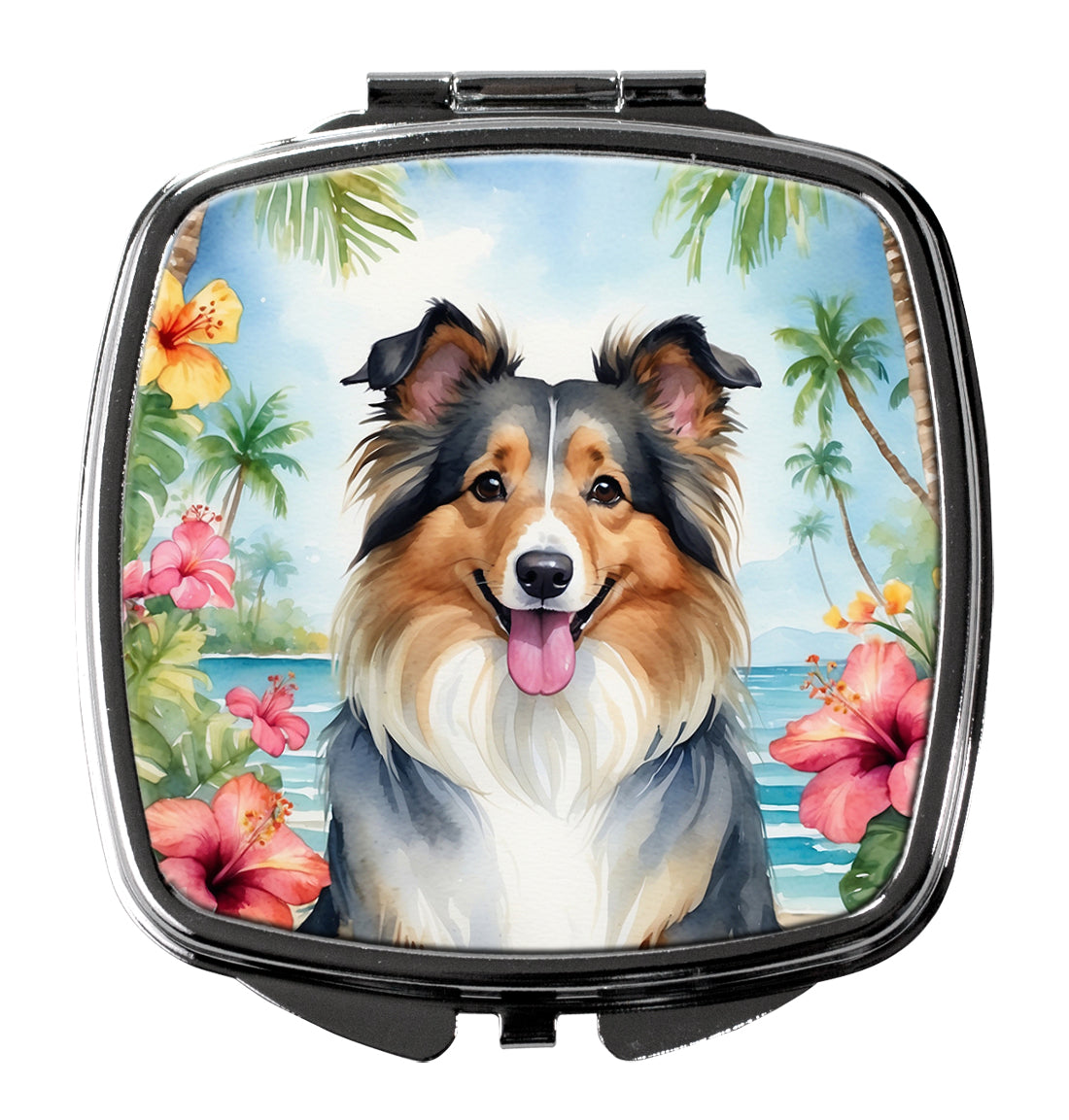 Buy this Sheltie Luau Compact Mirror