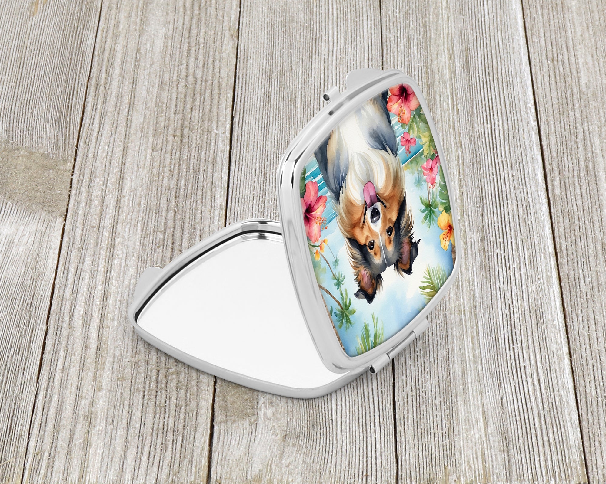 Sheltie Luau Compact Mirror