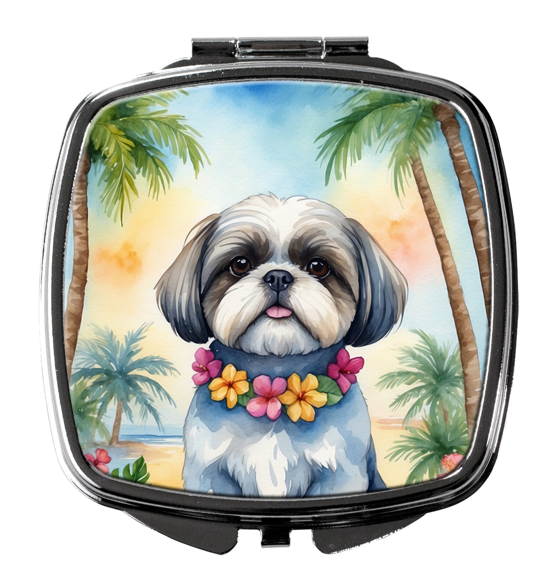 Buy this Shih Tzu Luau Compact Mirror