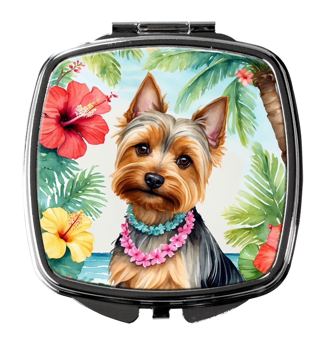 Buy this Silky Terrier Luau Compact Mirror