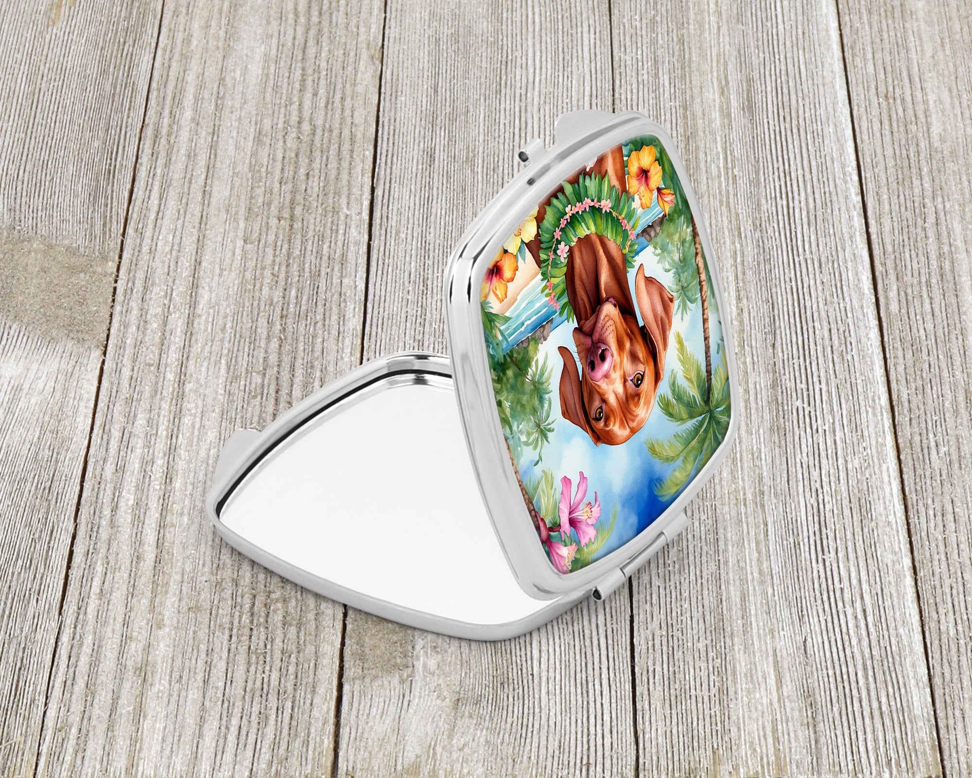 Vizsla Luau Compact Mirror