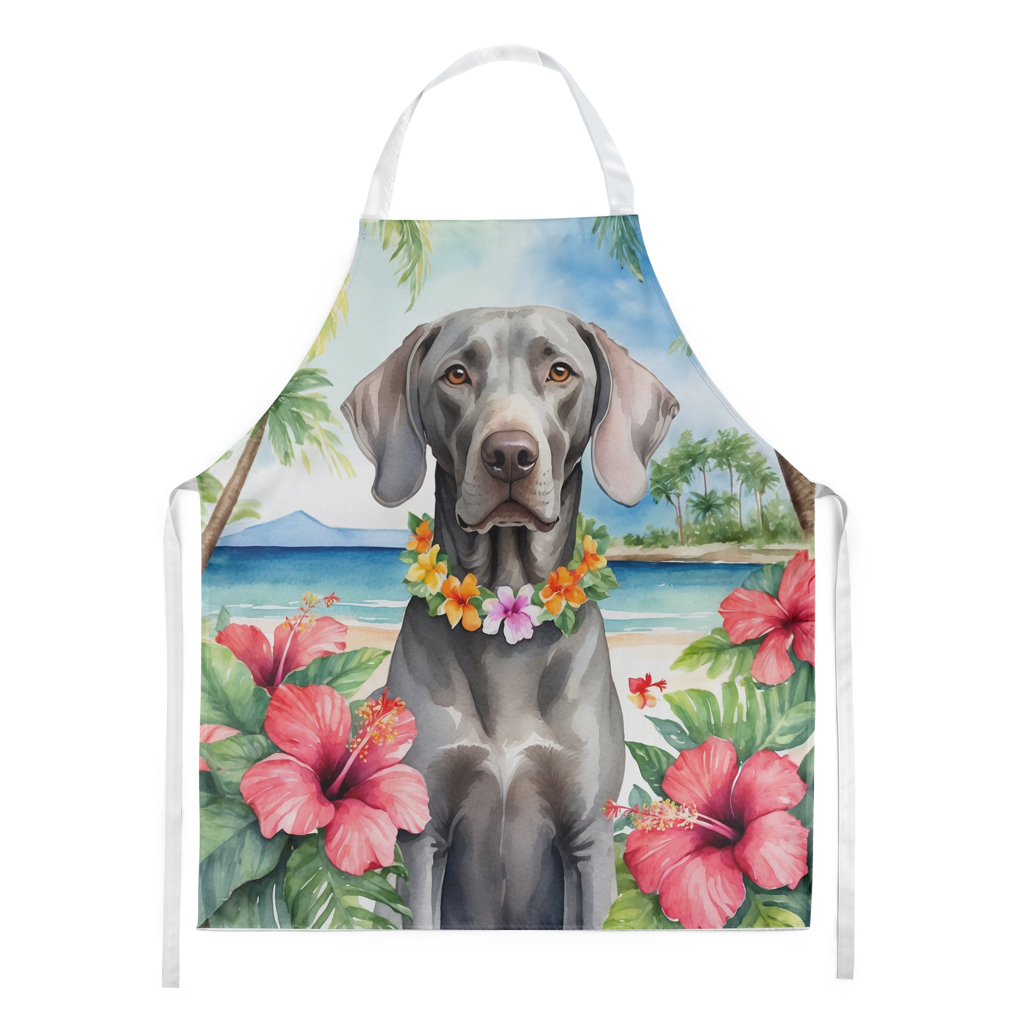 Buy this Weimaraner Luau Apron