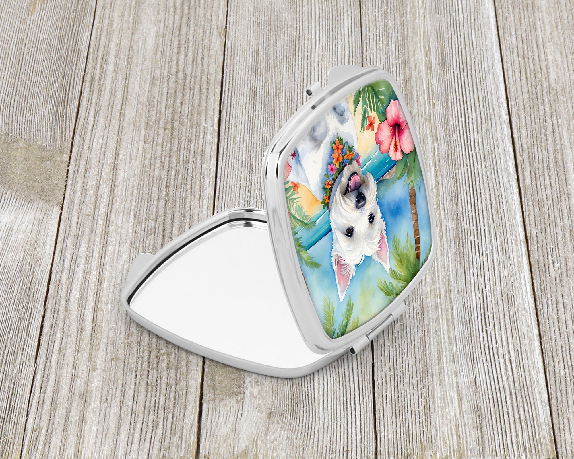 Buy this Westie Luau Compact Mirror