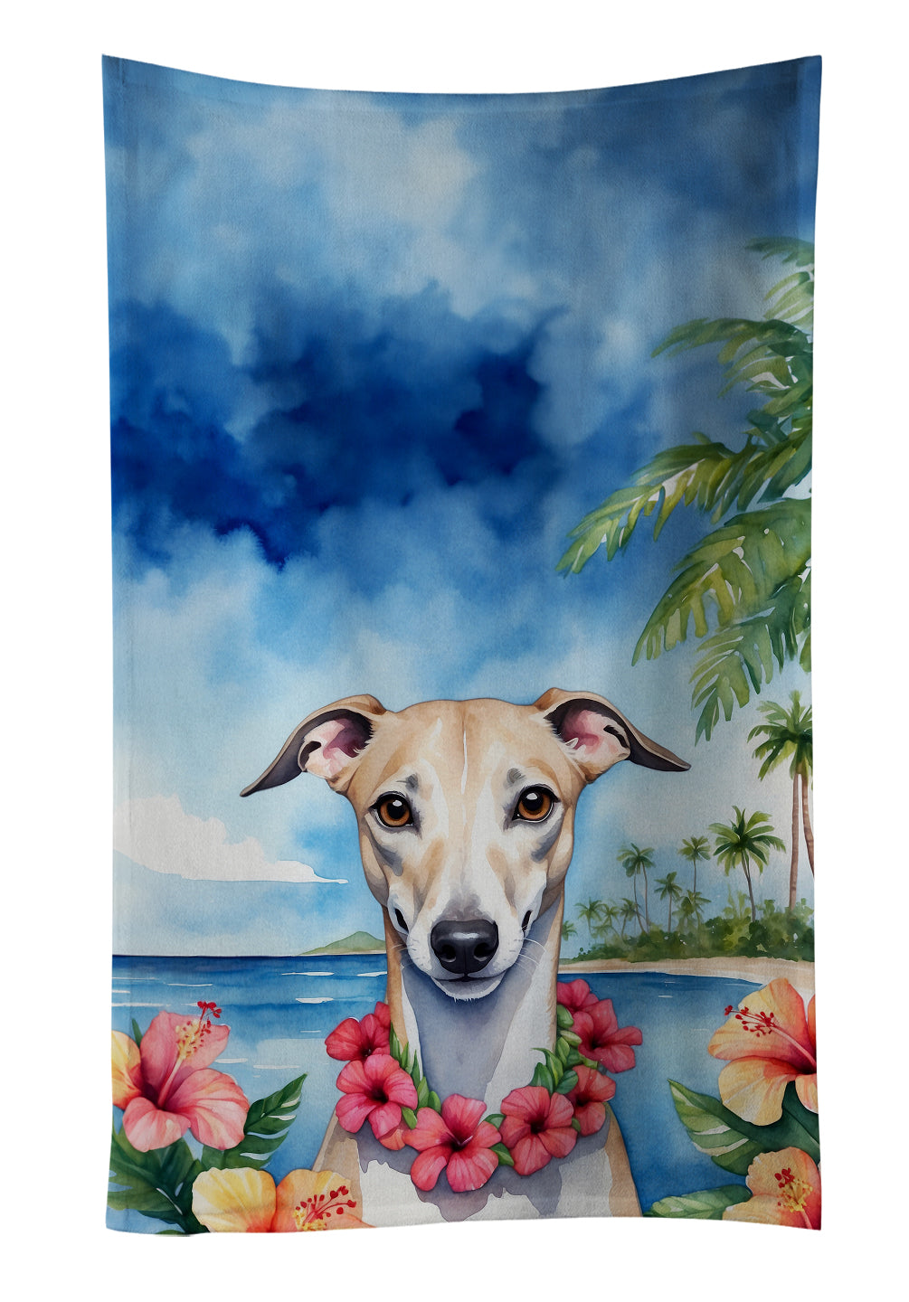 Buy this Whippet Luau Kitchen Towel