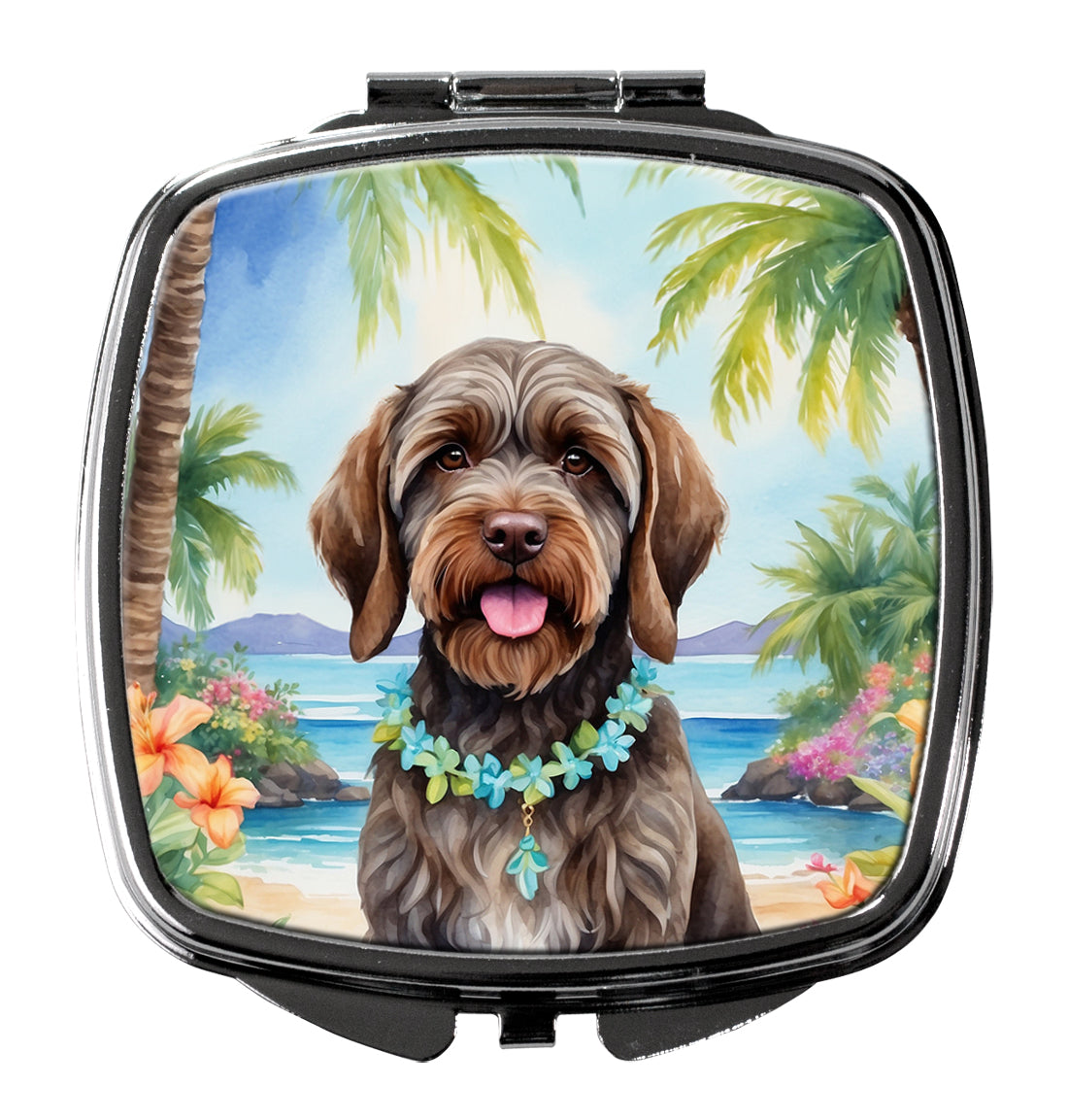 Buy this Wirehaired Pointing Griffon Luau Compact Mirror