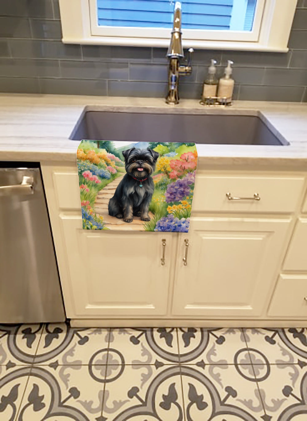 Buy this Affenpinscher Spring Garden Kitchen Towel