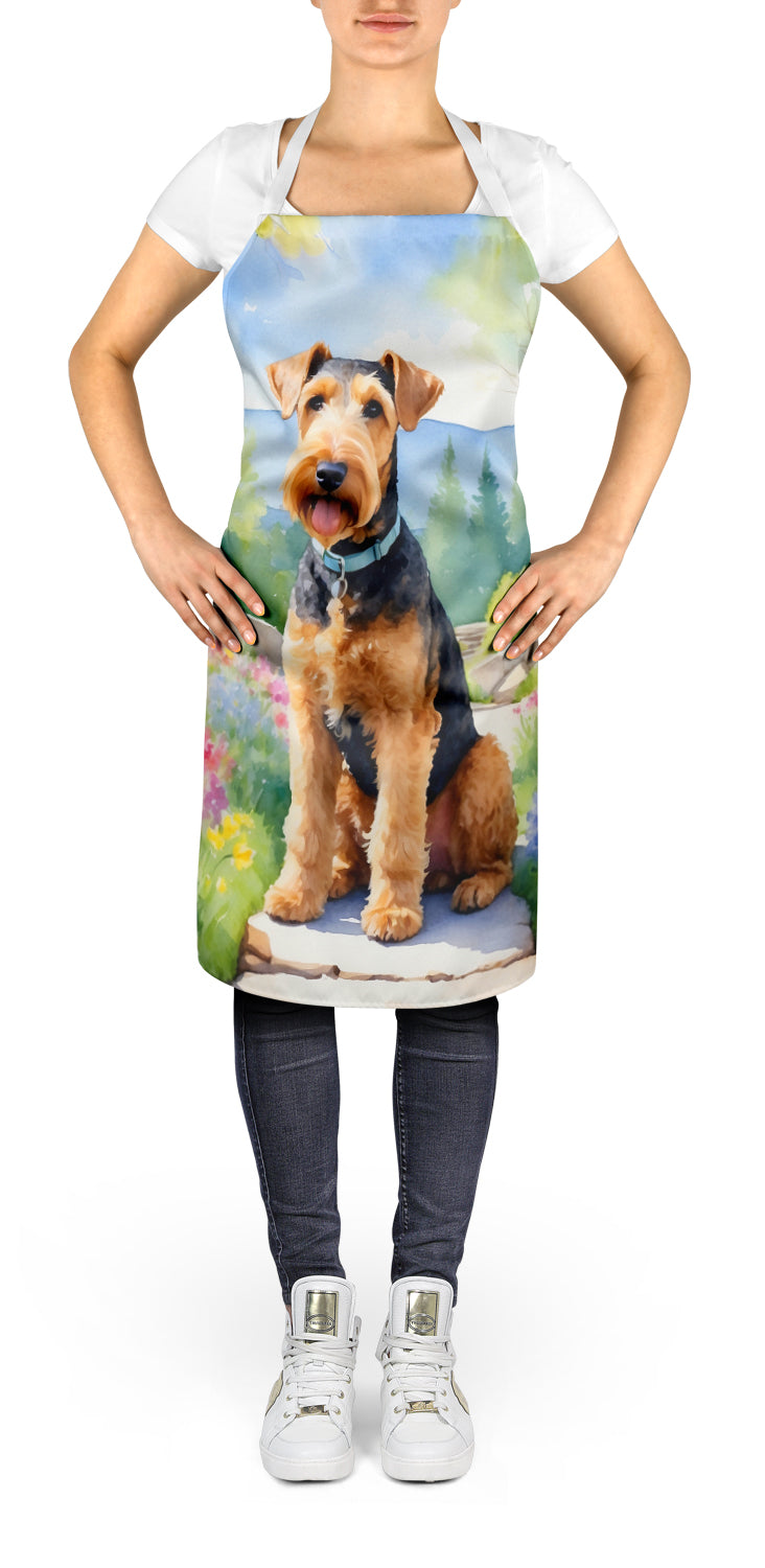 Airedale Terrier Spring Garden Apron