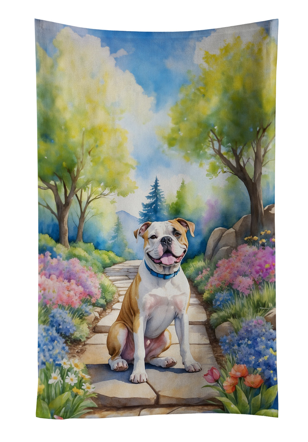 Buy this American Bulldog Spring Garden Kitchen Towel