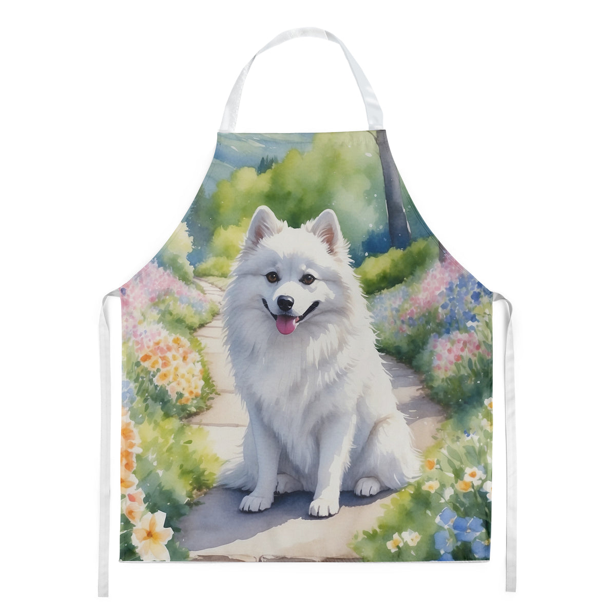 Buy this American Eskimo Spring Garden Apron