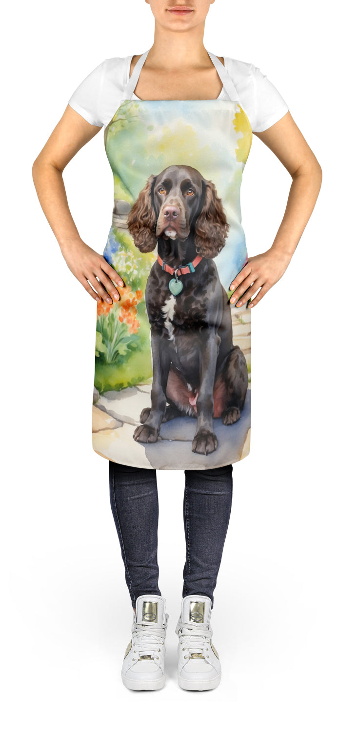 American Water Spaniel Spring Garden Apron