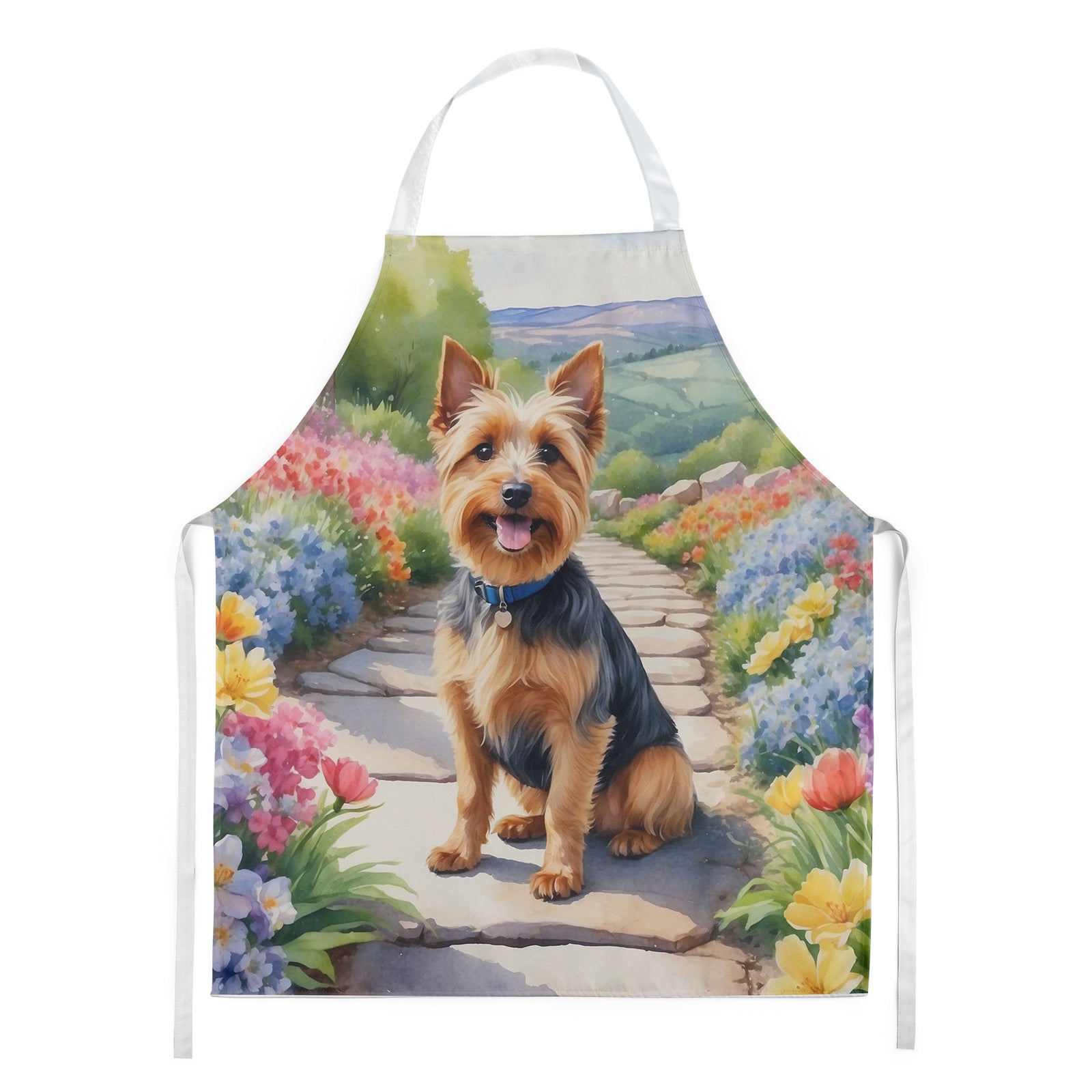 Buy this Australian Terrier Spring Garden Apron