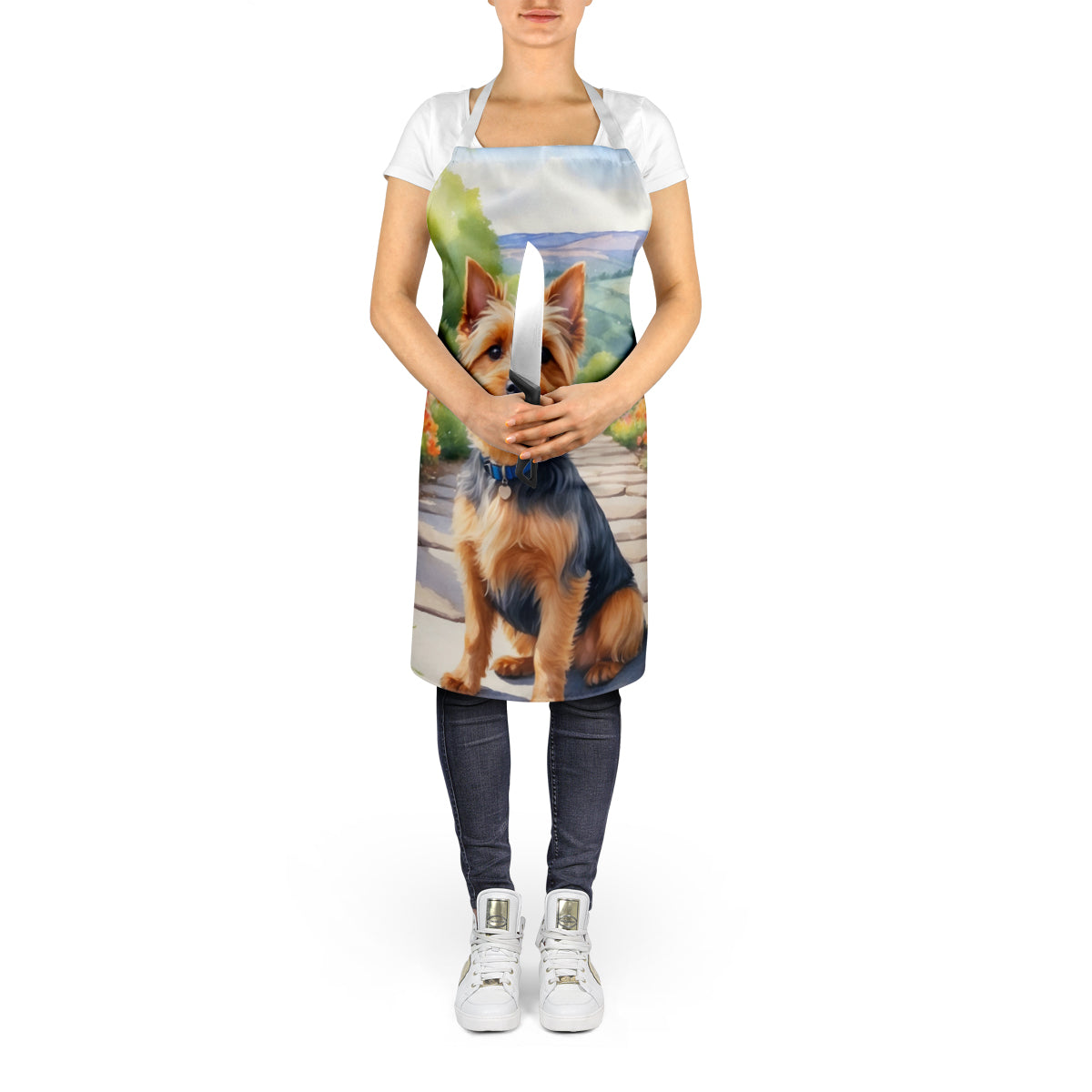 Australian Terrier Spring Garden Apron