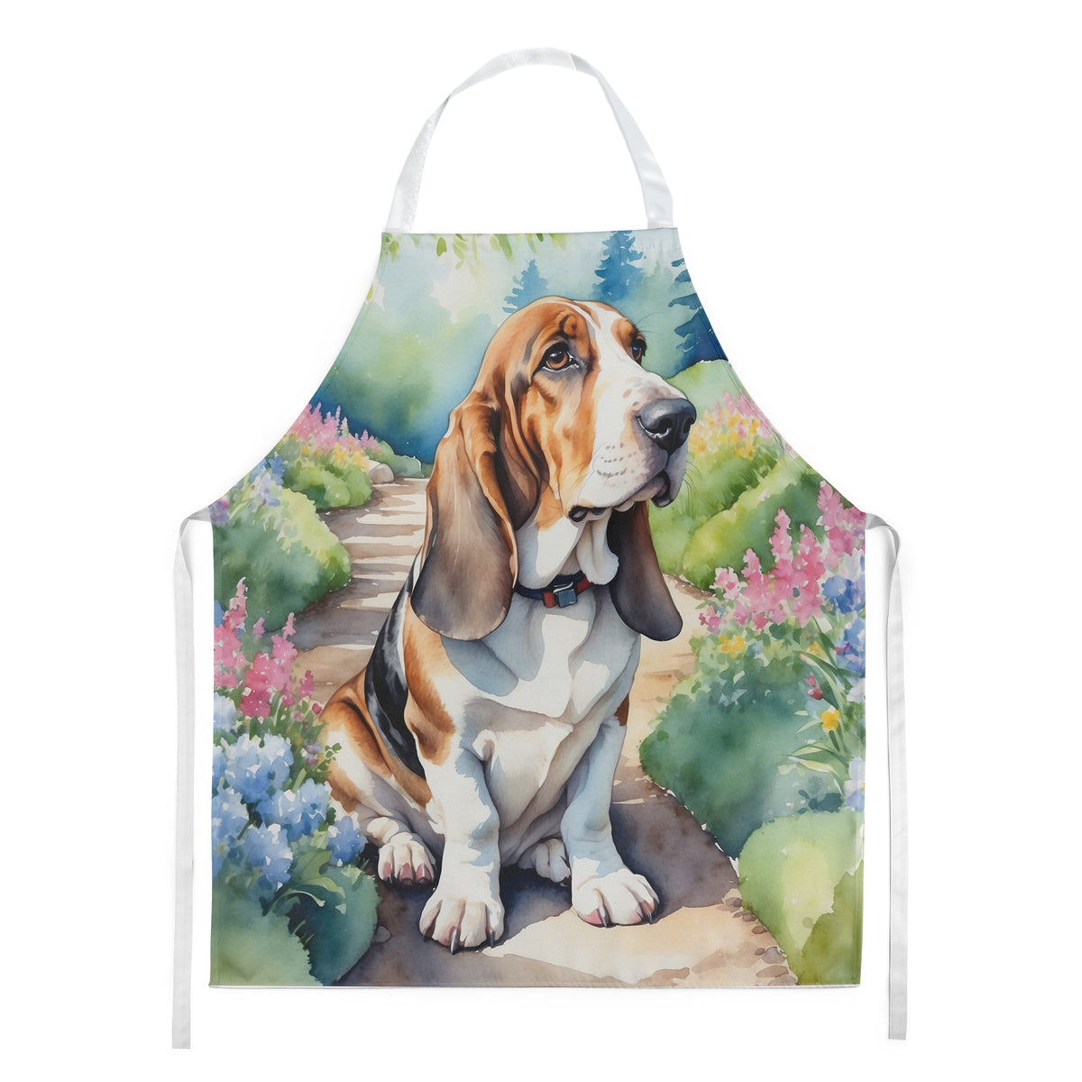 Buy this Basset Hound Spring Garden Apron