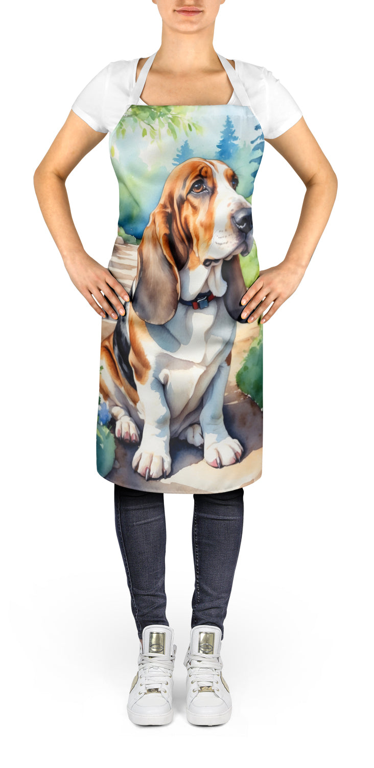 Basset Hound Spring Garden Apron