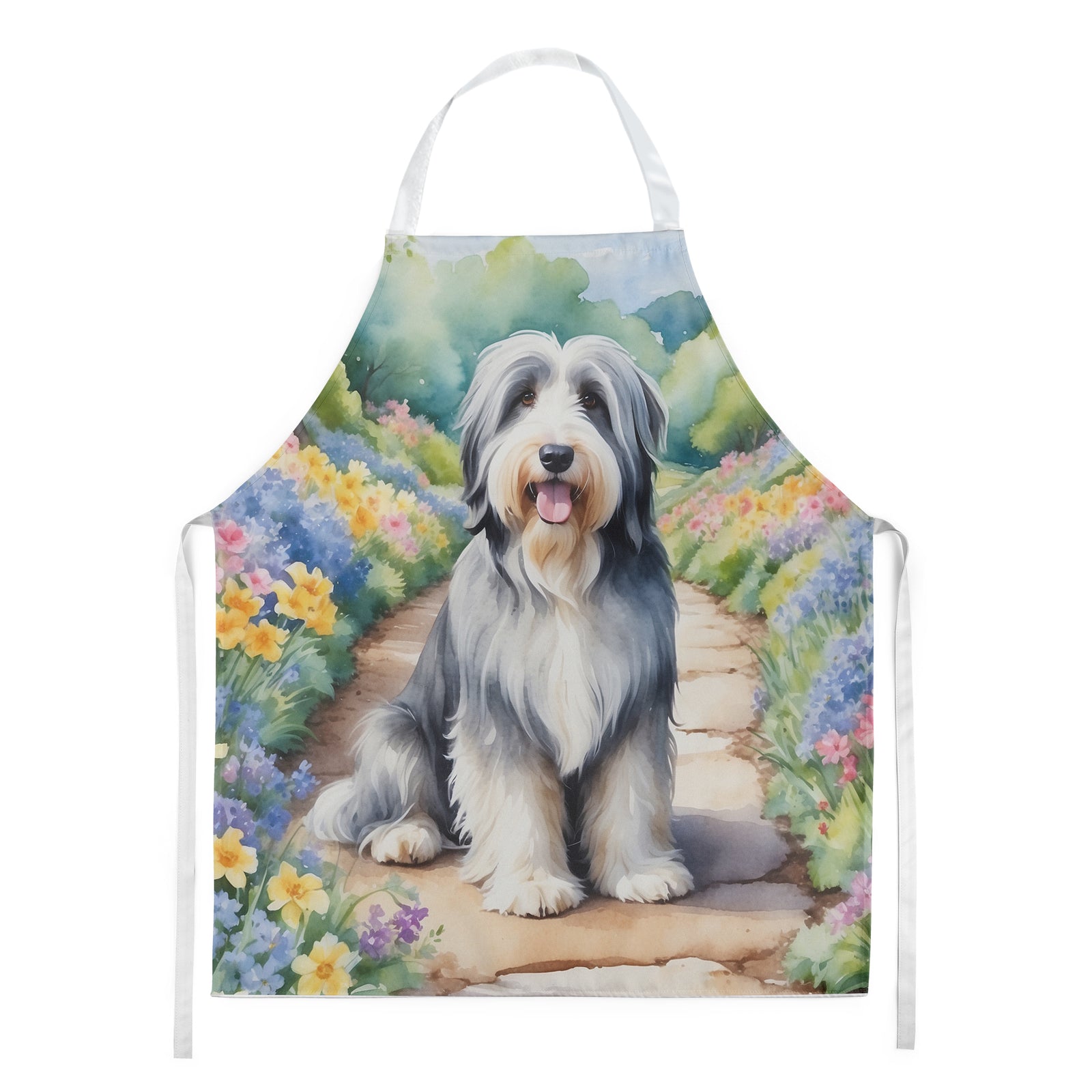 Buy this Bearded Collie Spring Garden Apron