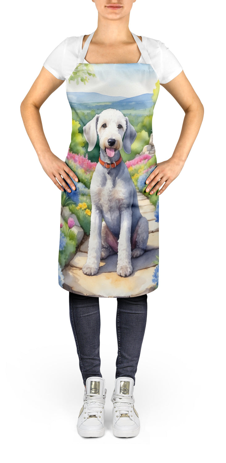 Bedlington Terrier Spring Garden Apron