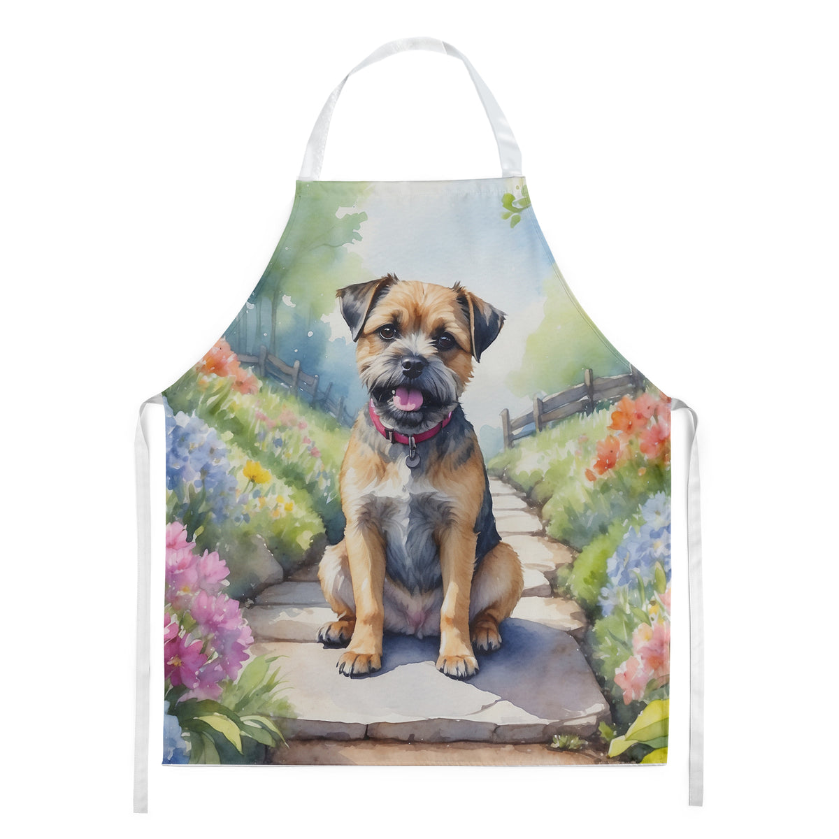 Buy this Border Terrier Spring Path Apron