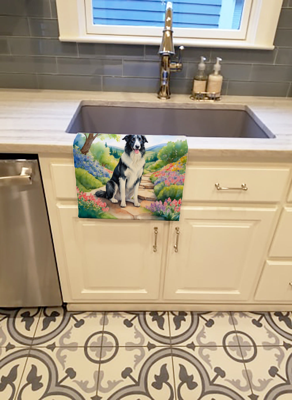 Borzoi Spring Path Kitchen Towel