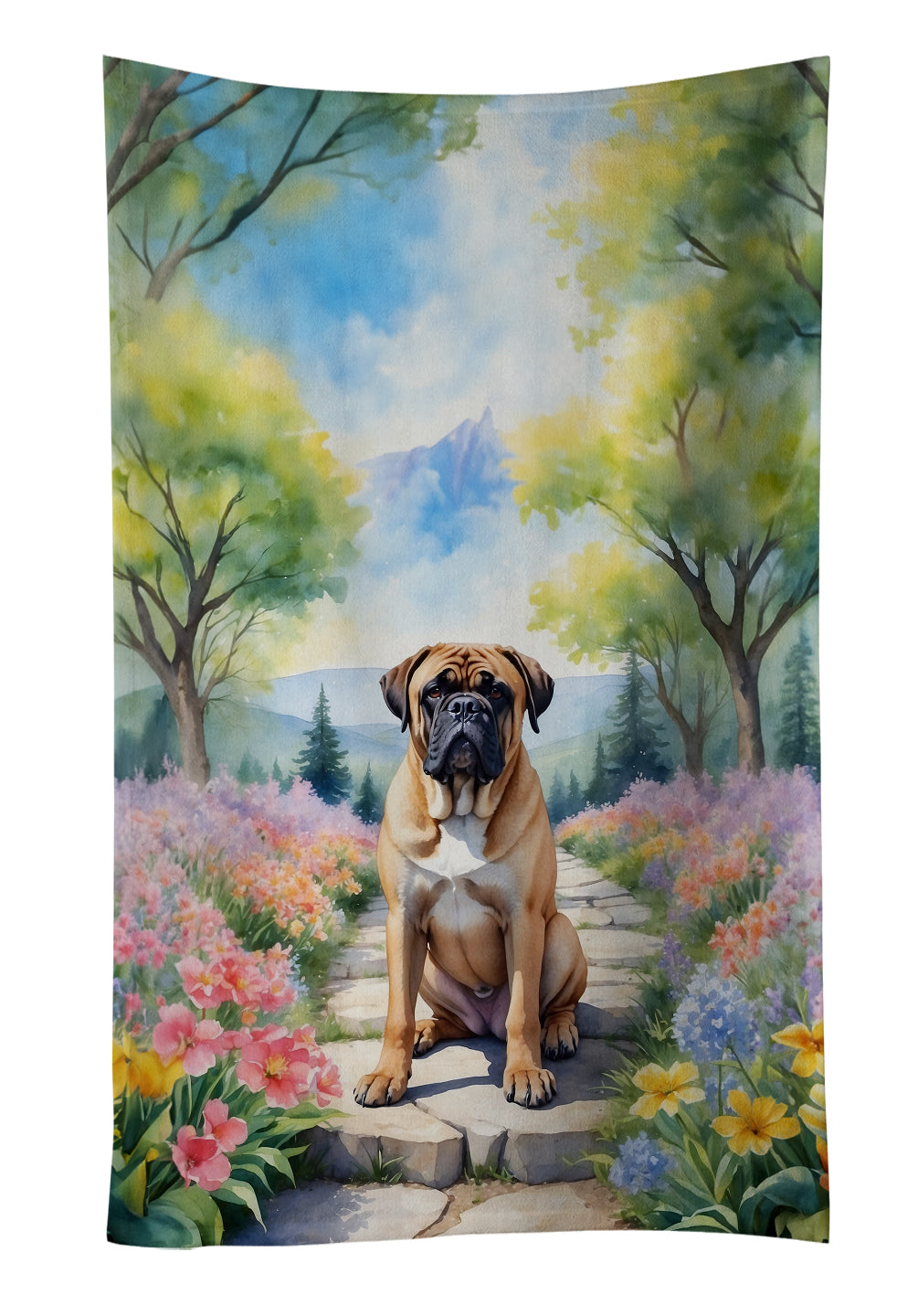 Buy this Bullmastiff Spring Path Kitchen Towel