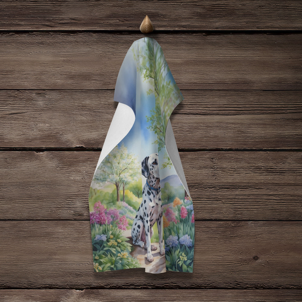 Dalmatian Spring Path Kitchen Towel