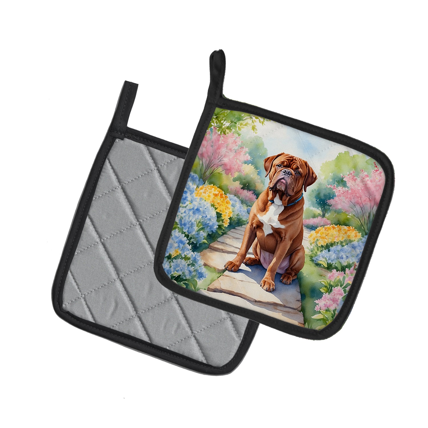 Buy this Dogue de Bordeaux Spring Path Pair of Pot Holders